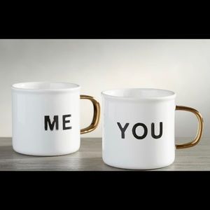 Pottery Barn Emily Meritt Me You Coffee Mugs